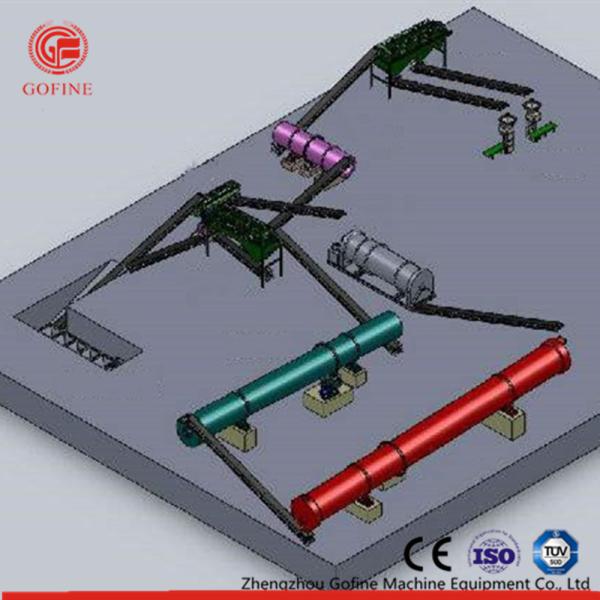 Chicken Manure Organic Fertilizer Production Line Large Capacity Stable