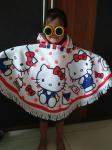 Factory Small MOQ custom print lovely cartoon kids towel poncho beach towel