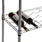 Carton Steel 5 Shelf Wire Wine Rack With 34”Posts Adjustable ODM