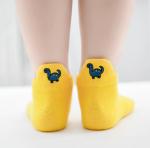 Latest style baby kids colorful socks embroidery logo comfortable cotton