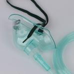 Medical PVC Disposable Oxygen Mask Simple Portable Green