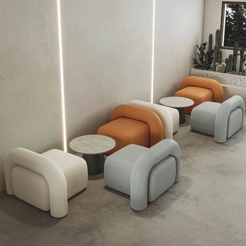 Star Hotel Lobby Furniture Leisure Sofas Chairs Tables Custom Regular Size