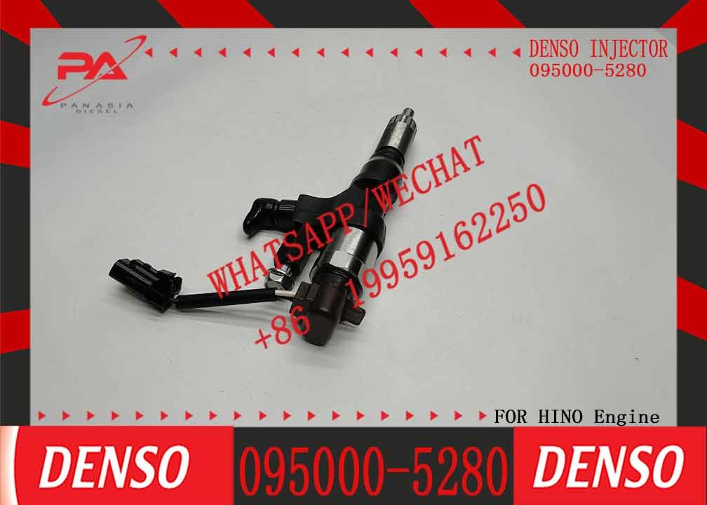 Good Quality Common Rail Fuel Injector Assy 23670-E0291 095000-5280 Fits For Hino J08E Engine Kobelco Excavator
