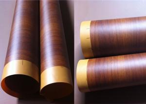 China Waterproof Pvc Foil For Membrane Press Vacuum Red Rosewood 500m Roll factory