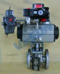 DN25 - DN500 Emergency Shut Down Valve Pneumatic Two Way Flange Valve