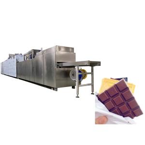 China 50g 100g 150g Chocolate Bar Production Line With Crushed Nuts Feeder factory