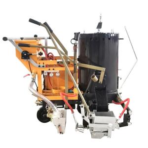 China Hydraulic or Electric Drive System Human Pushing Thermoplastic Road Marking Machine- 120kg Tank factory