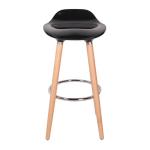 Bar Furniture Solid Wood Leg ABS Plastic Bar Chair for Modern High Stool