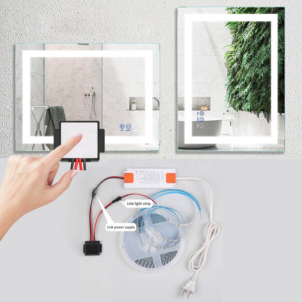 12V 5A 60W Bathroom Mirror LED Light with Dimmer Touch Sensor Switch and Single Color