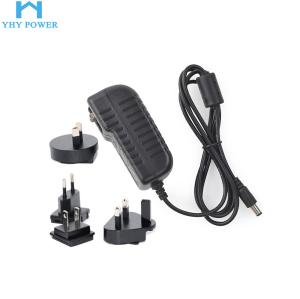China Wall Mount Interchangeable Plug Power Adapter Long Using Life TUV Certified factory