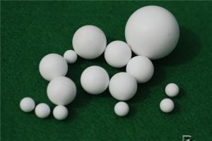 China White PTFE Machined Parts , Solid PTFE Balls High Temperature Resistance factory
