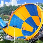 Aqua Park Products / Super Tornado Fiberglass Water Slides 14.6m Platform Height