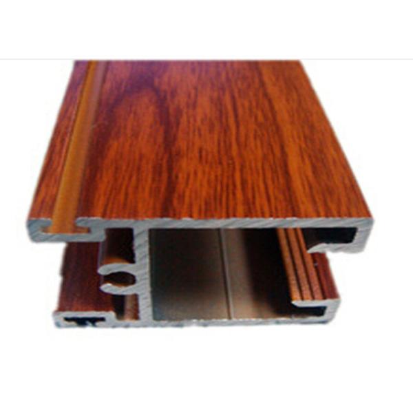 Aluminum External Door And External Window Profiles Aluminum Extrusion Profiles With Wooden Pattern Transfer