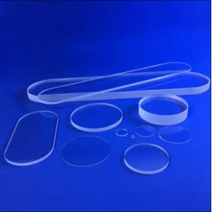 China Customize Different Sizes Fused Silica Quartz Glass Plate Sio2 Heat Resistant Clear Round Optical Quartz Plates factory