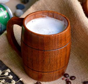 China Wooden Beer Mug Barrel Shade Beer Mug factory