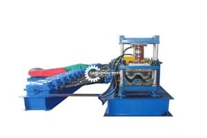 China Servo Flying Cut Off φ600 Id Highway Guardrail Roll Forming Machine factory