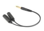 Flexible Y Splitter Audio Visual Cables For Headphone Microphone Speaker