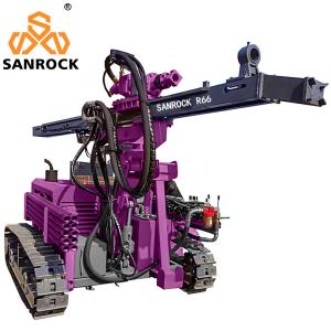 China Crawler Hydraulic DTH Drilling Rig Rotary Borehole Depth 50m factory