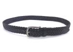 Mens Business Casual Cow Leather Bradied Belt Without Holes