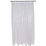 Mildew Resistant PEVA Stylish Waterproof Shower Curtain , Clear Plastic Shower