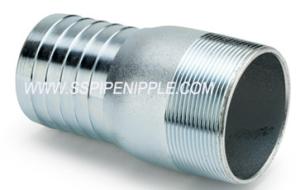China Durable KC Nipple Galvanized Steel Hose Coupling Fluid Applications factory