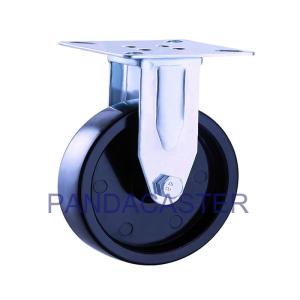 China Fixed Polypropylene Caster Cart Wheels , Low Profile Swivel Caster Top Plate factory