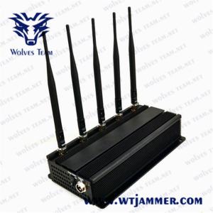China 25 Meters 2.4G 4.9G 5.0G 5w Wifi Signal Jammer Device factory