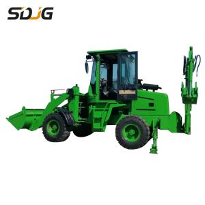 China 0.5m3 Earthmoving Towable Backhoe Loader , Small Digger Loader Machinery factory