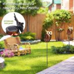 Outdoor 8lm IP44 Owl LED Solar Garden Stake Lights
