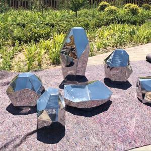 China H2m Creative Outdoor Mirror Sculpture 304 Stainless Steel Garden Art factory