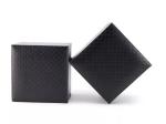 PU leather Custom Watch Box Packaging black Stripe Elegant