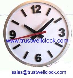 three hand tower clock movement/mechanism the second hand works by same motor