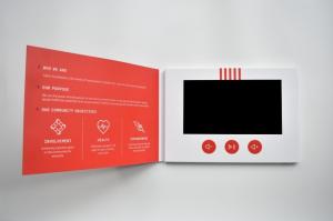 China LCD Video Memory Book Personalized Video Books For Health Activity Brand Advertisement factory