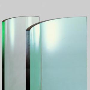 China Custom Hot Curved Laminated Tempered Glass Low Iron 10mm Extra Clear factory