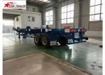 2/3 Axles Port Yard Terminal Trailer Heavy Duty Tandem Leaf Spring Or Air