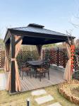 Outdoor Hardtop Gazebo BBQ Hardtop Grill Gazebo Aluminum Patio Gazebo