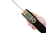 Black Instant Grill Thermometer , Foldable BBQ Food Thermometer Eco - Friendly