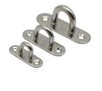 Deck Yacth Hanging Accessories Stainless Steel Oblong Pad Eye Plate Staple Ring