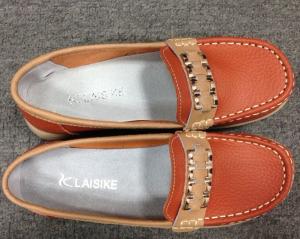 China XYN-31004 Ladies leather casual shoes factory