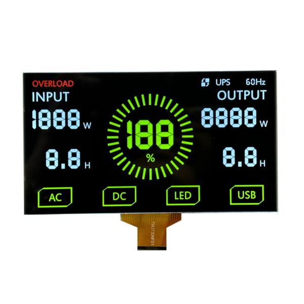 China Negative VA 12 O' CLOCK Transmissive Outdoor Mobile Power Customizable LCD factory