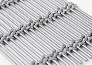 China Flexible Cladding Facade Metal Architectural Mesh 7mm Thick Natural Colour factory