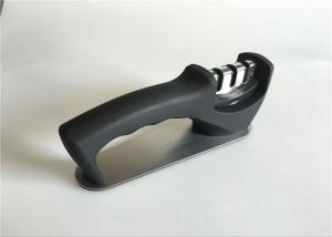 China BSCI Approved Portable Cooks Knife Sharpener Three V - Shaped Grooves Design factory
