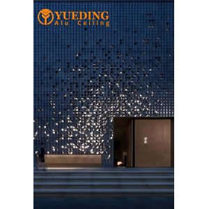 China Custom Modern Aluminum Curtain Wall Panels Structure Curved Facade Cladding factory