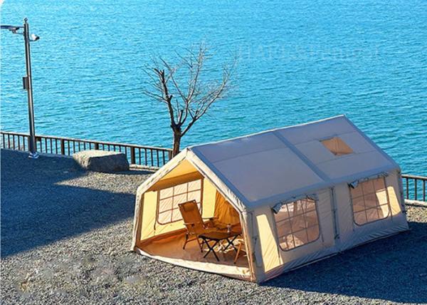 Size 3-6 Persons Inflatable Camping Tent Four Seasons Outdoor Canopy Two-in-one