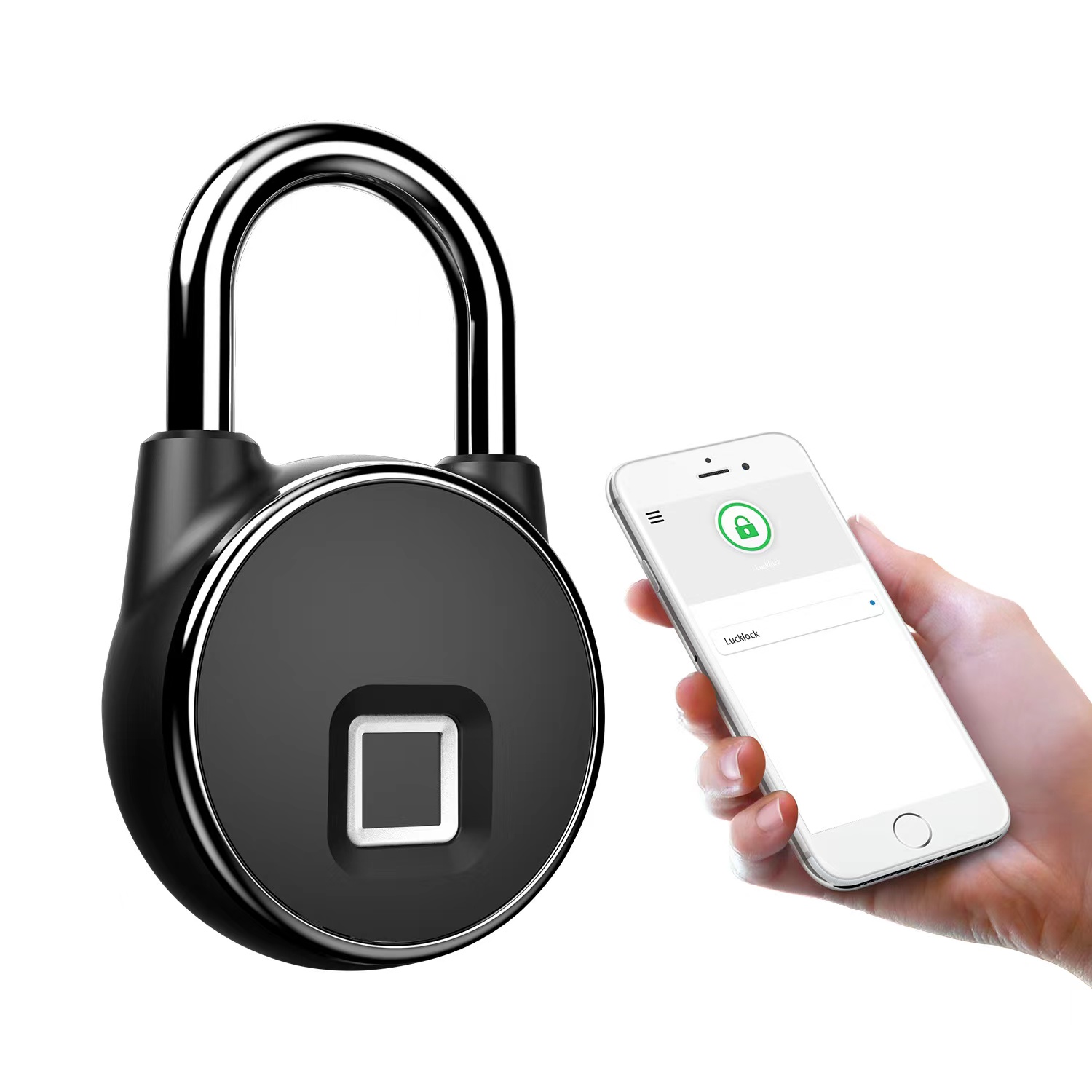 Qleung S502 Fingerprint Waterproof IP65 Tuya BLE APP Padlock Digital Fingerprint Smart Door Lock