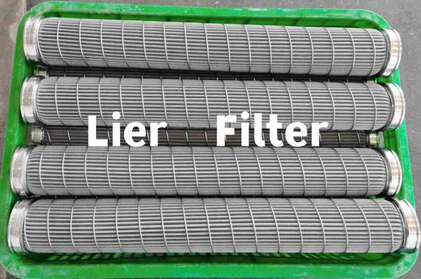 High Efficiency 0.3um-180um Pleated Filter Element Stainless Steel Wire Mesh