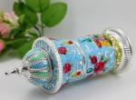 Shinny Gifts High Quality Metal European Enameled Toothpick Holder Vintage Home