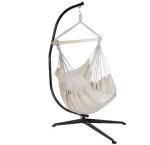 Modern Hanging Hammock Swing Chair 21.5kg Easy Assembly Metal Frame