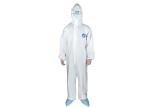 Disposable Medical Non-Woven Siamese Isolation Clothing PE Film Breathable