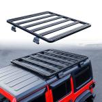Black Powder Coating Off-Road Roof Rail Luggage Rack for Cars and Universal Cars